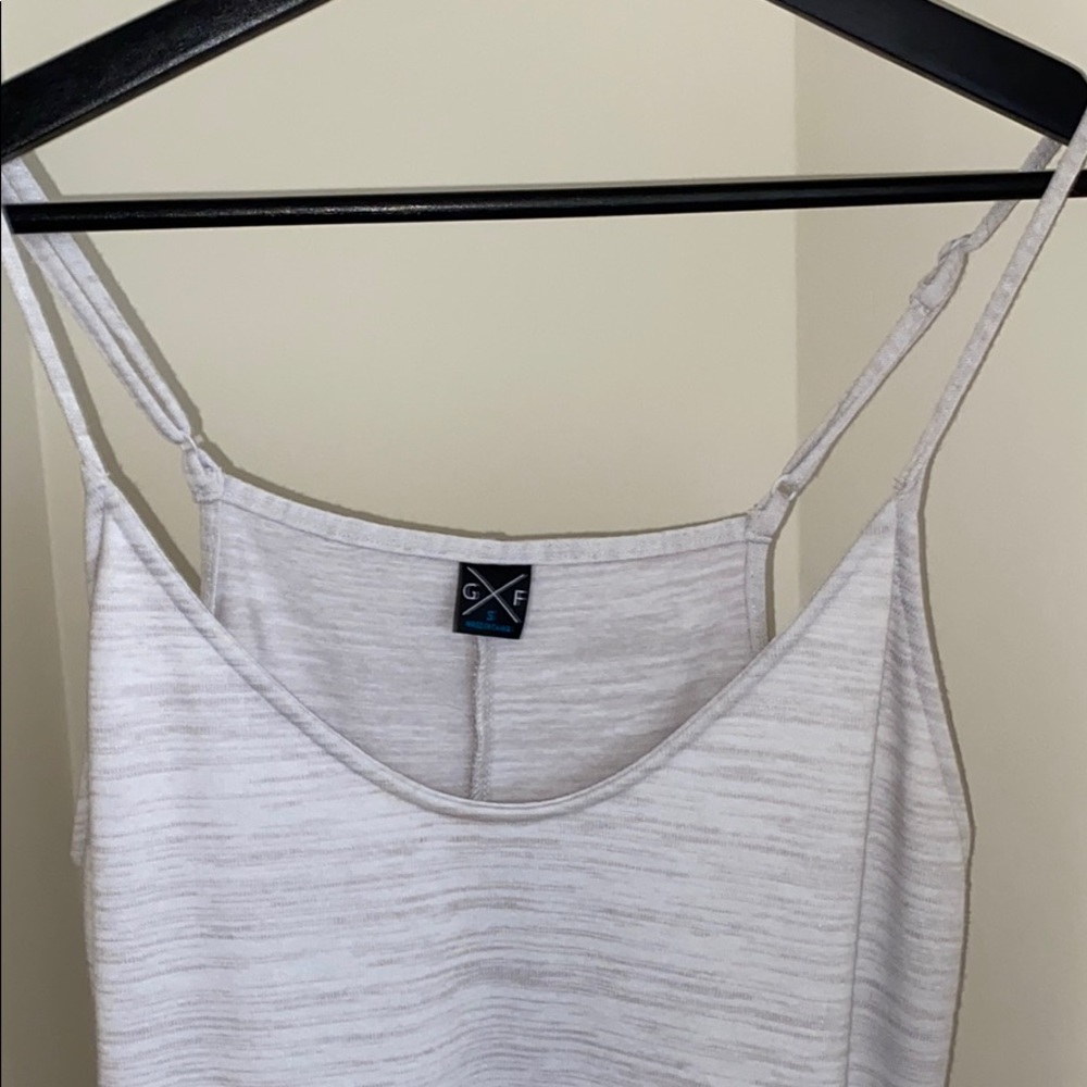 White/grey comfortable summer dress